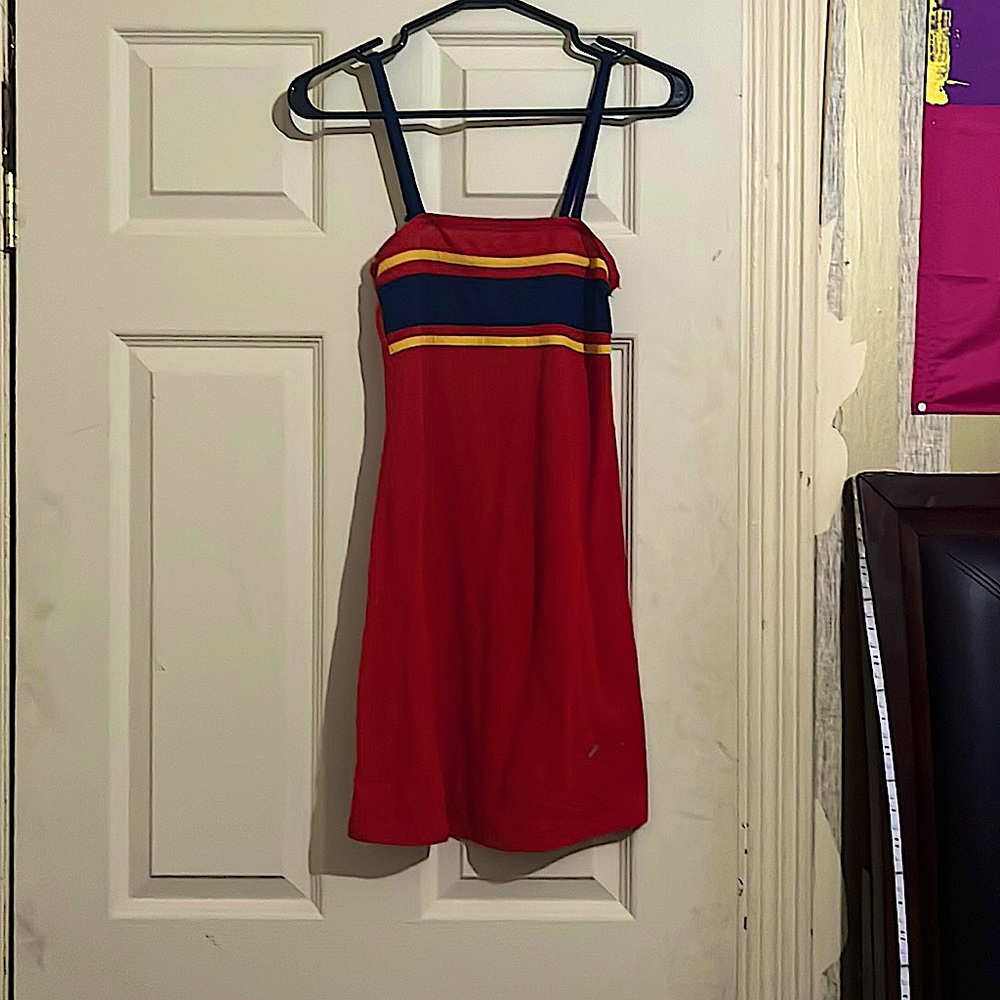 Mini red dress